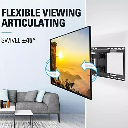 Mounting Dream Soporte de pared para TV de movimiento completo y soporte de  barra de sonido, soporte de TV para televisores de 42 a 75 pulgadas, VESA