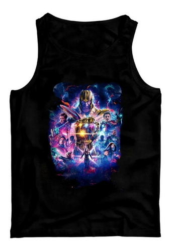 Regata Vingadores Thanos Regata Masculina Preta