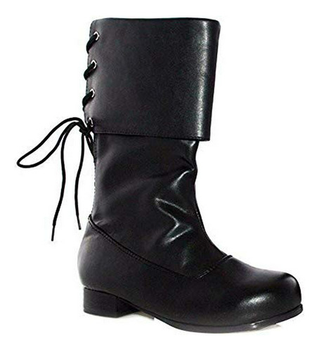Ellie Shoes Sparrow Black Boots (botas Para Niños) Talla Par