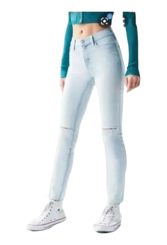 Pantalon Jegging Mezclilla Jeans Desgastado Pacsun Mujer