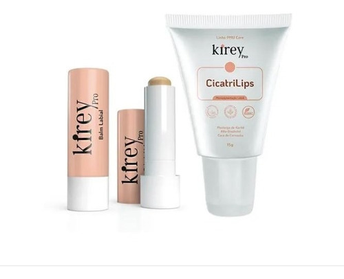Kit Cicatrilips + Balm Labial Kirey Para Micro Labial