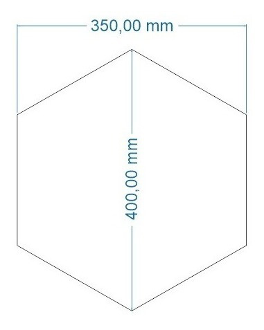 Decoração Módulos Hexagonal - Tecido Espuma Madeira 16 Peçs