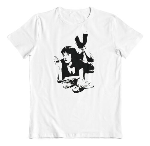 Polera - Dtf - Pelicula Pulp Fiction Mia Wallace