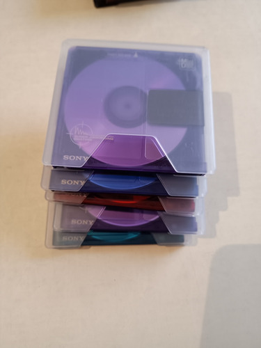 Minidisc Md Sony 5 Unidades Várias Cores (Usado)