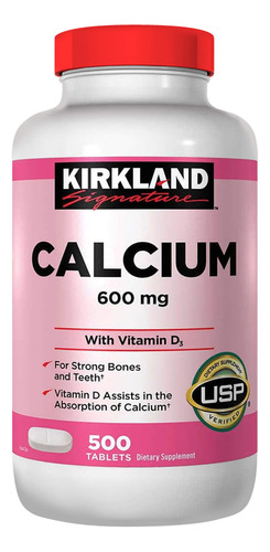 Calcium 600mg 500 Tabs - Kirkland