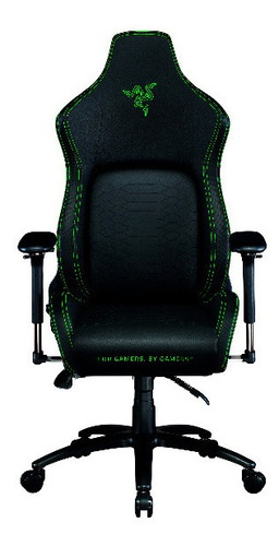 Silla Razer Iskur Color Negro/verde Material Del Tapizado Cu