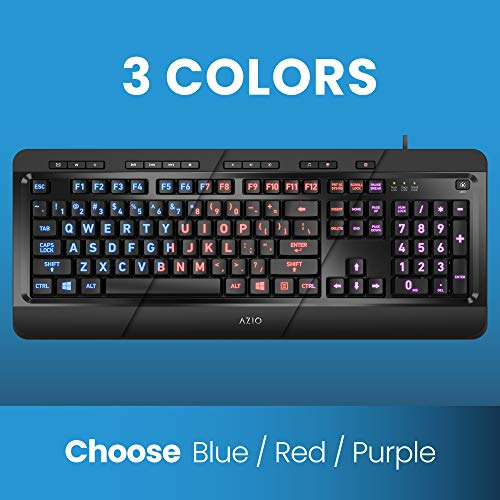 Teclado De Letra Grande: Teclado De Computadora Usb 3 C...