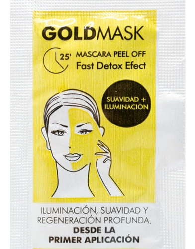 Mascarilla facial para piel todos Heburn PEEL OFF Gold Mask 6g y 6mL