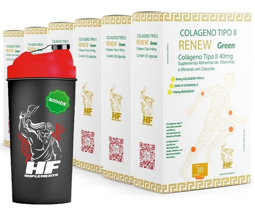 Kit-renew Colageno Tipo Ii 40mg+vit+min Green 6x30caps+ Coq