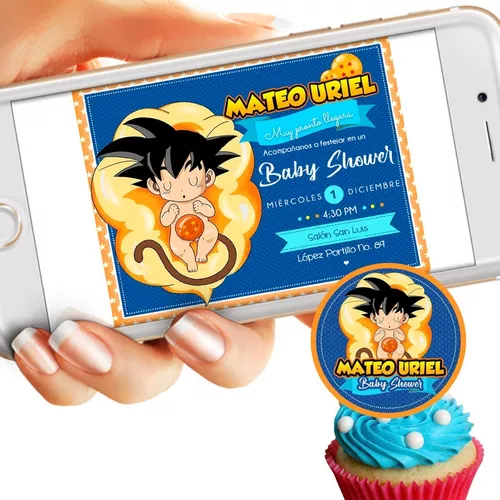 Kit Imprimible Invitación Y Etiqueta Baby Shower Goku en venta en  Tulancingo De Bravo Hidalgo por sólo $   Mexico