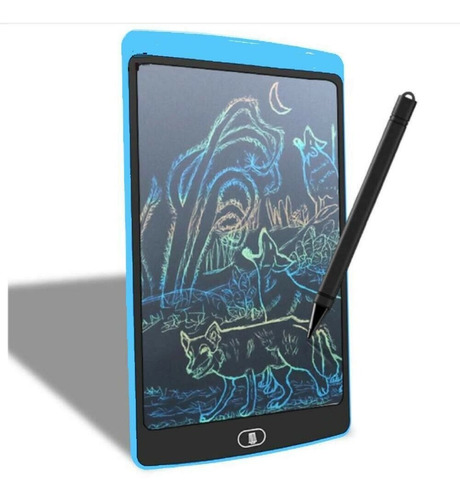 Lousa Magica Infantil Tablet Desenhar E Escrever 10 Polegada Cor Azul