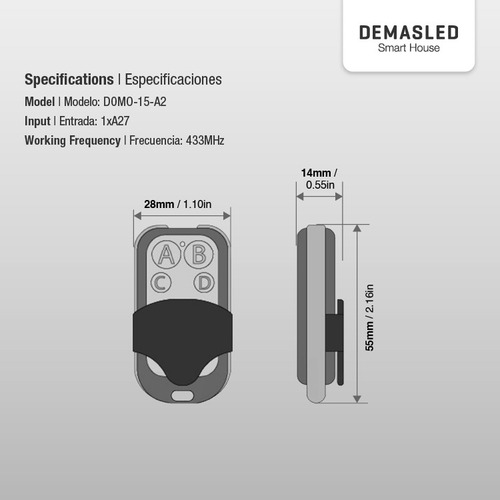 4 Controles Remotos Rf + 4 Interruptor Smart Switch Domotica