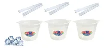 Comprar Hieleras De Plástico Con Tenaza Pinzas Hielo P Fiesta 15 Pzs