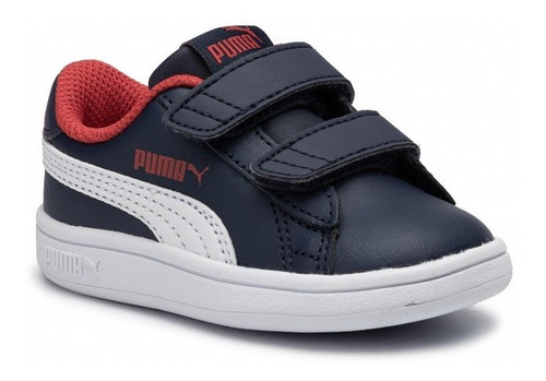 Calzado Puma Smash V2 Lv Infantil Velcro 365174 13 - Dinoel