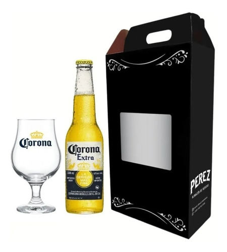 Kit Cerveza Corona 330ml + Copa Corona - Dia Del Amigo -