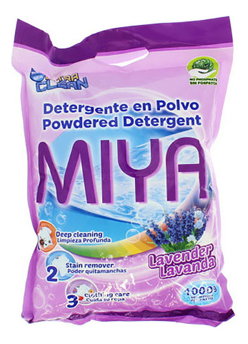 Detergente En Polvo Lavanda 1000g Miya