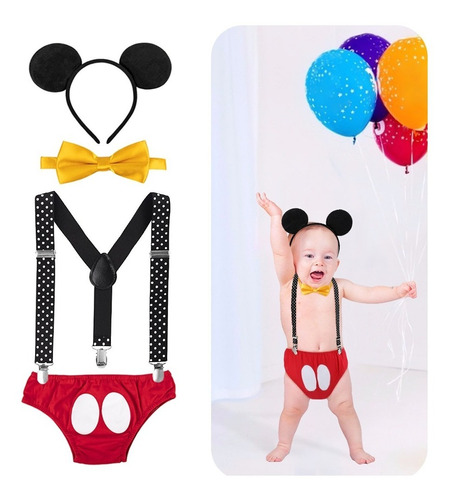 Suministros De Fiesta De Mickey Mouse Para Bebé (90cm).