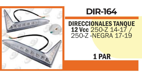 Direccionales De Tanque Para 250z, 250z Negra  