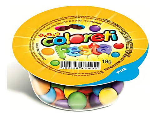 Confeito De Chocolate Coloreti Festa Vem Com 18 Unidades