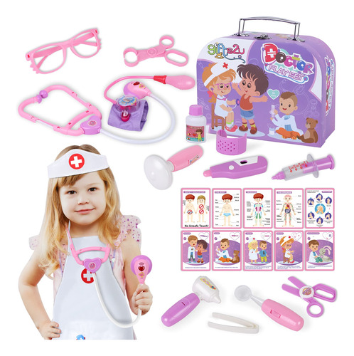 Gifts2u Kit De Doctor Para Nios, 26 Piezas De Juego De Simul