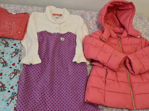 Lote Ropa Nena Talle 4.campera Abrigada.vestido.saquito.calz