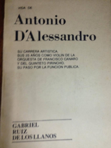 Vida De Antonio D´alessandro