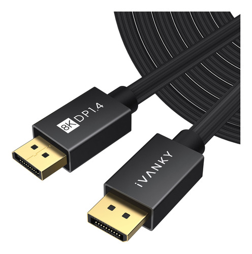 Cable Displayport 1.4 8k 60hz 4k 144hz Ivanky 7.5mts 