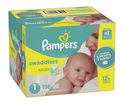 Pampers Swaddlers Pañales Talla 1 198 Contar