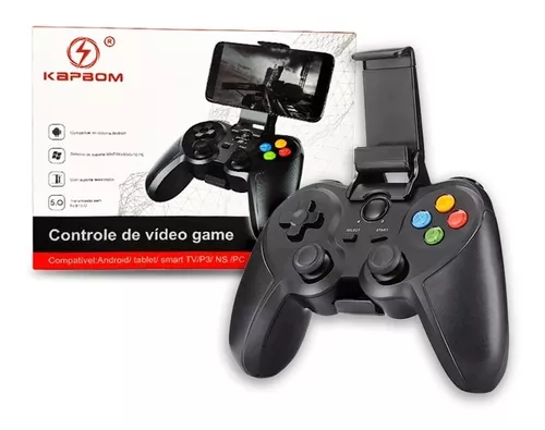 Controle de Jogo Bluetooth + Emulador + Cartão de Memoria 760 Jogos de  Super Nintendo Gamepad Celular Joystick Wireless Android