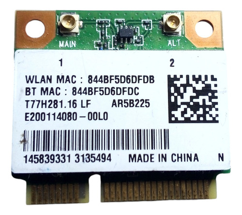 Atheros Ar5b225 Wireless Wifi Mini Pcie