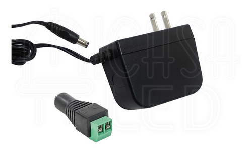 Imagen 1 de 2 de Eliminador 12v 2a Conector Tira Led+ Hembra Adaptador Jack