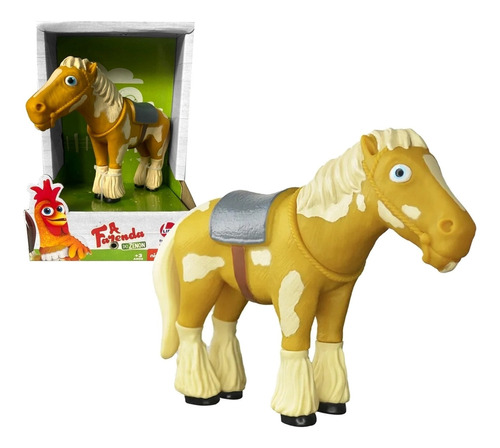 Boneco Cavalo Bretão De Vinil A Fazenda De Zenon 3083 Lider