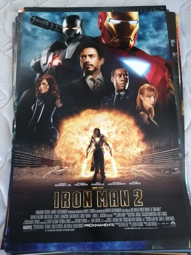 Afiche-póster De Película De Cine Original Iron Man 2