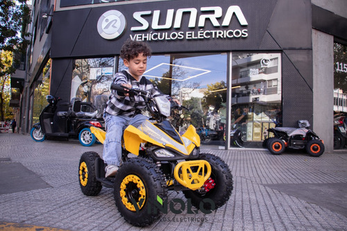 Mini Cuatriciclo Electrico Para Niños 800w Sunra + Casco / M