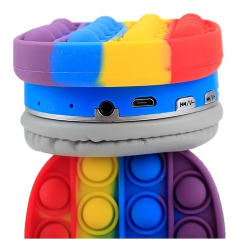 Imagen 5 de 6 de Audifonos Bluetooth Pop It Push Fidget Inalambrico Colores