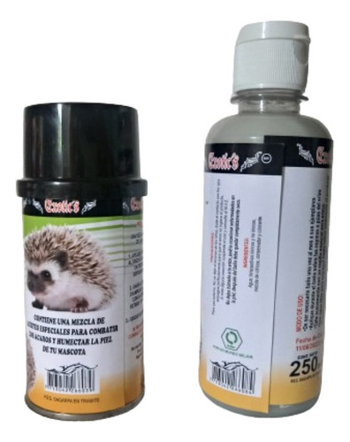 Shampoo Y Anti Ácaros Para Erizo Exotic´s 