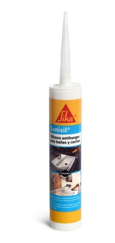 Sika Sanisil Silicona Acida Blanca 300cc