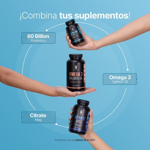 60 Billones De Probióticos Prebióticos 120 Cápulas B Life Si Sin Sabor