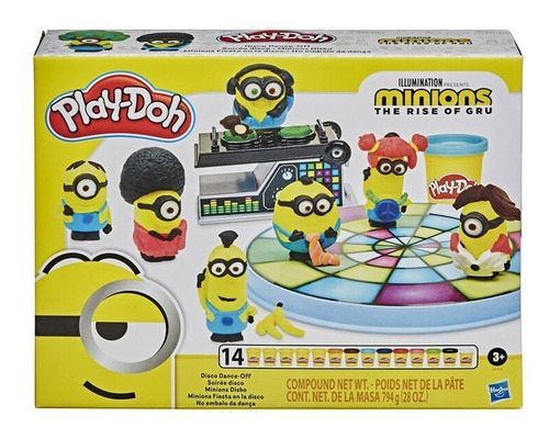 Imagen 1 de 2 de Masa Play Doh Minions Pack 14 Potes + Accesorios Hasbro 