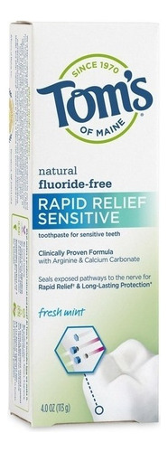 Tom's Of Maine Rapid Relief Sensitive Pasta Dental 2pack