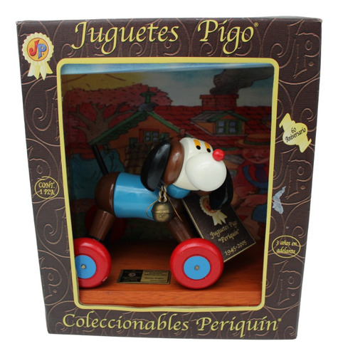 Perro De Madera Juguete Pigo Periquín 2005 Conmemorativo