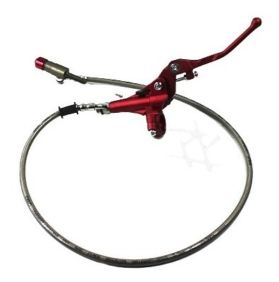 Manija Embrague Hidraulico Con Base+cable Comp. Kayo Rojo