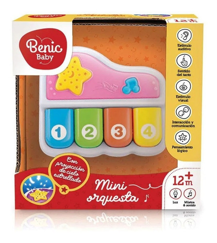 Piano Musical Juguete Didáctico Bebe Sonido, Música Y Luz