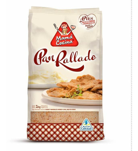 Pack X 6 Unid. Pan Rallado   1 Kg Mam.cocina Pan Ral Pro