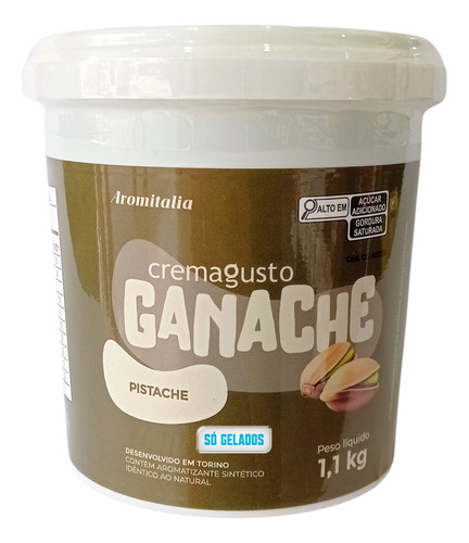 Creme Ganache De Pistache Cremagusto Aromitalia 1,1kg