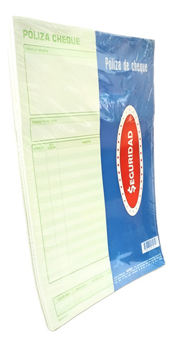 Póliza De Cheque T/carta Atocopiante 40hojas Paq. C/3 Blocks