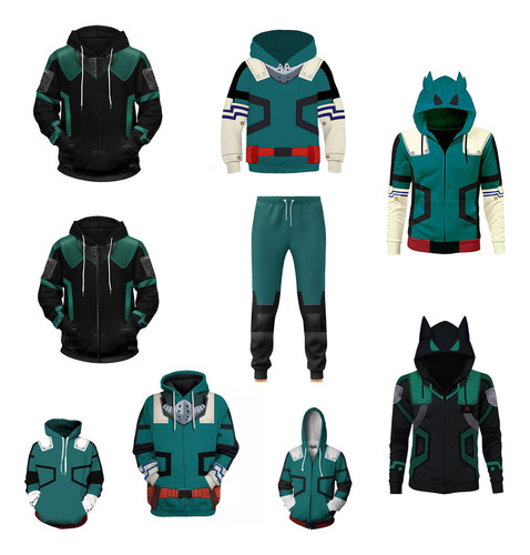 Traje De Lucha Largo Green Valley De My Hero Academy 3d Hot