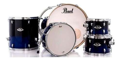 Bateria Shell Pack Pearl Export Laqueada Blue 22/10/12/16/14