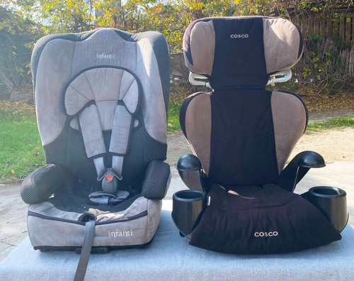 Combo De 2 Sillas Para Auto + Protectores De Asiento