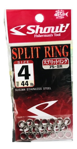 Anillas Sasame Shout Split Ring N° 4 - 44 Lb Made In Japan